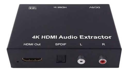 Extractor De Audio Hdmi 4k A Rca/spdif/hdmi