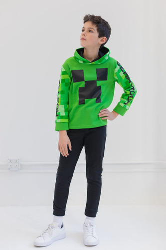 Sudadera Con Capucha Y Pantalones Outfit Minecraft Creeper B