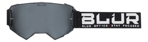 Goggles Magnetico Oneal Antiparra Blur B-60 Lente Negro Armazón Stealth Talla Unica