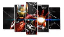 Comprar Quadro Mosaico 5 Peças Mdf 6mm Marvel Homem De Ferro