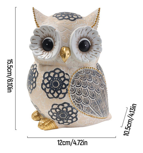 Colección Owl Ornament Art Crafts Escritorio Jardín Búho