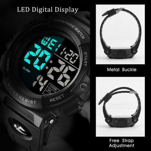 Reloj Para Hombre Deportivo Digital Multifunción Impermeable