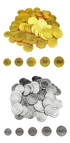 2 Monedas De Tesoro Pirata Oro 2.5-3.7cm Oro 2.5-3.7cm
