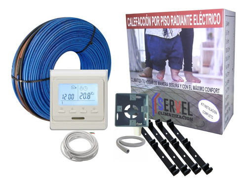 Piso / Losa Radiante Eléctrica Kit Instalación 5 A 7 M2 Td