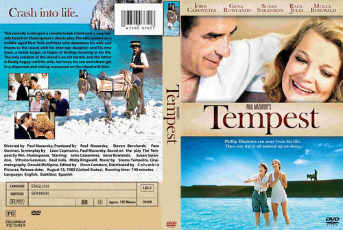 La Tempestad ( Tempest) John Cassavetes - Shakespeare Dvd
