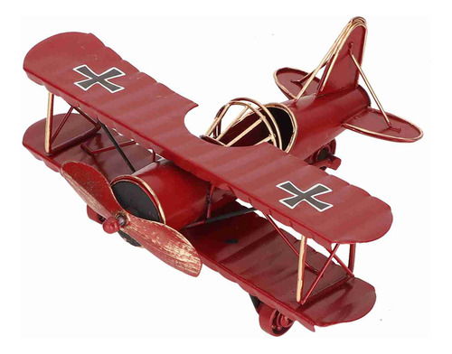 Modelo Biplano Modelo De Avión De Hierro De Alta Calidad