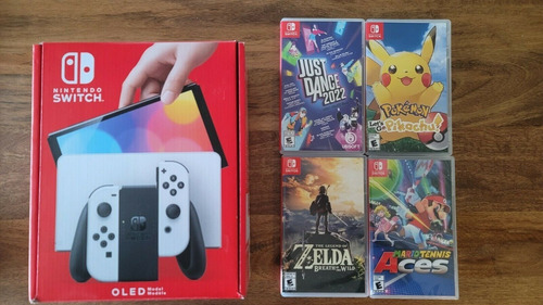Imagen 5 de 6 de Nintendo Switch Oled 64gb Console + 4 Games