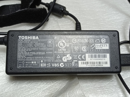 Cargador Original Toshiba 19v 3.95a