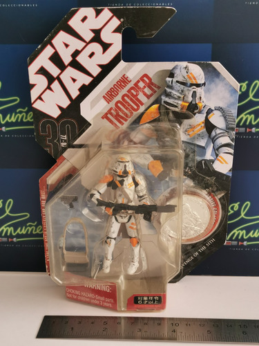 Airborne Trooper Clone 30th Moneda Hasbro Star Wars Empsw