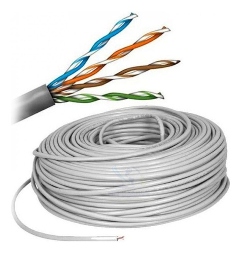 Cable Utp 5e Uso Interior Rollo X 305 Metros Aleacion Blanco