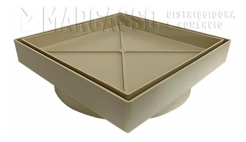 Ralo Invisível Oculto 15x15 Tela Anti Insetos - Cor Bege