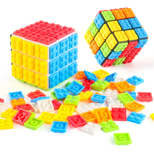 Cubo Rubik Desmontable Diy, Puzzle Creative Collage Bloques