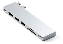 Comprar Hub Pro Satechi (hdmi Usb 4 \u002F Usbc \u002F Microsd \u002F Sd \u002F Usb-a) Color Silver