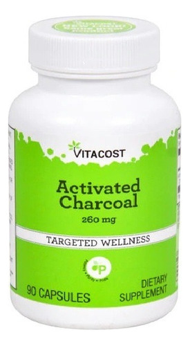 Activated Charcoal 260 Mg 90 Caps De Vitacost