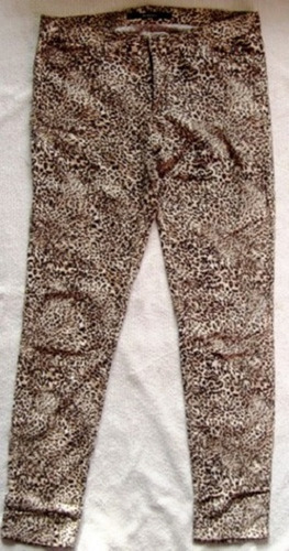 Pantalon Akiabara Animal Print,talle 3, Tela Atercipelada,