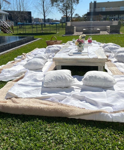 Imagen 3 de 10 de Alquiler Living Picnic Sillas Mesas Vajilla Copon Deco Mante