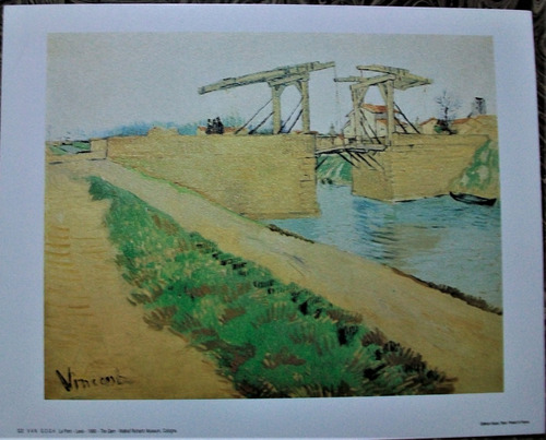 Van Gogh  Lámina Le Port Levis 24 X 30 Publicada En Paris