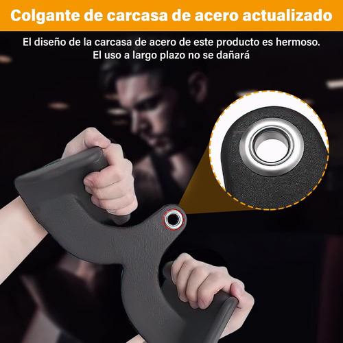 Set 7 Agarres Gimnasio Poleas Barras Bíceps Tríceps