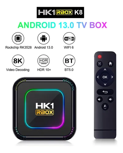 Bluetooth 4k Hd Doble Banda Wifi6 Red Tvbox
