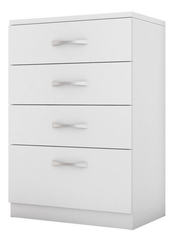 Cômoda Para Quarto 4 Gavetas Astral D02 Branco - Mpozenato