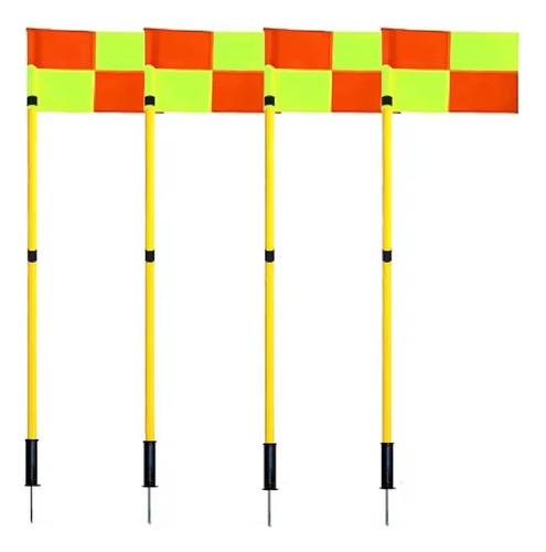 Set 4 Banderines De Corner Para FĂștbol