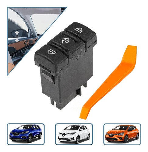 Switch Control Maestro Vidrios For Renault 19 Ii 1992-1995