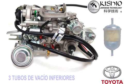 Carburador 2 Gargantas Y Filtro Toyota Pickup 22r 2.2l 80-90