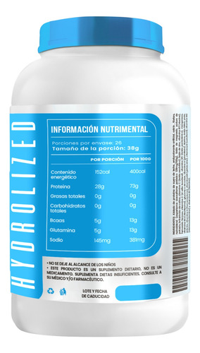 Proteína Whey Hs Hidrolizada Isolate D-mon 1kg Sabores Natural