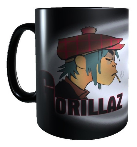 Taza Mágica Gorillaz, Banda, Tazon Cambia Color, Rock