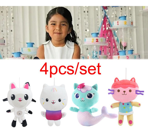 4 Juguetes De Peluche Anime Gabby Dollhouse Dollhouse Dollho