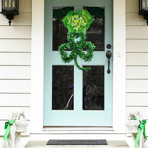 Decoraciones Para El Hogar Con Guirnaldas Verdes Para El Día