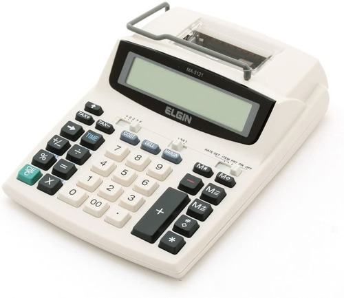 Calculadora De Mesa Com Bobina 12 Dígitos Ma-5121 Elgin