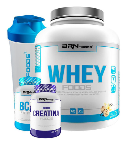 Kit Whey Protein Foods 2kg+ Creatine Foods 100g