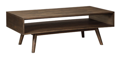 Imagen 6 de 8 de Mesa De Centro Minimalista De Madera, Mesa Moderna Para Sala