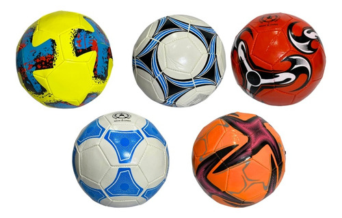 Paquete 5 Balones De Futbol Balones Mayoreo Economico