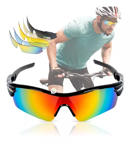 Gafas Deportivas Ciclismo 5 Lentes + Accesorios + Estuche