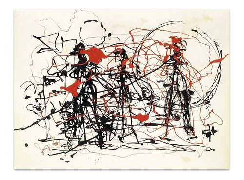 Cuadro Canvas Fine Art Jackson Pollock 45x60 M Y C