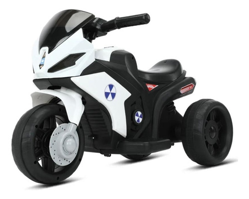 Motocicleta Infantil Recargable 6v Con Luces Y Sonido Niños Color Blanco