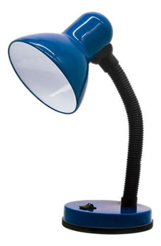 Luminária De Mesa Escritório Estudos Viking Desk Lamp Azul
