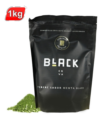Imagem 1 de 1 de Erva Mate Tereré Black Premium Promoção- 1kg Menta Black