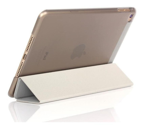 Imagen 4 de 6 de Carcasa Funda Inteligente Gris Para iPad Mini 2019 / Mini 4