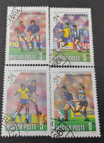 Sello Postal - Hungría - 1990 - Mundial De Futbol 90