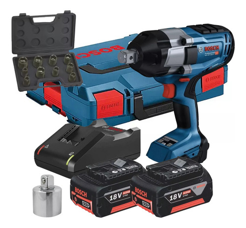 Chave De Impacto 2 Bateria 4ah 3/4 Gds 18v-1050h Bosch Acess