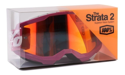 Antiparras 100% Strata 2 Fletcher Rosa Mirror Red Lens Color De La Lente Rojo