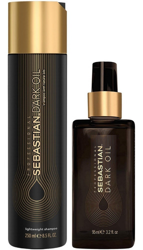 Shampoo 250ml + Aceite 95ml Sebastian Dark Oil