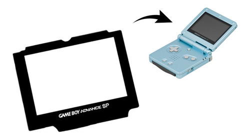 Cristal Frontal Vidrio Compatible Con Gameboy Advance Sp Gba