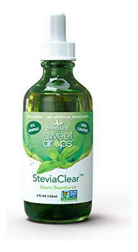 Sweetleaf Dulce Gotas De Líquido Stevia, Stevia Claro, 4 Oz