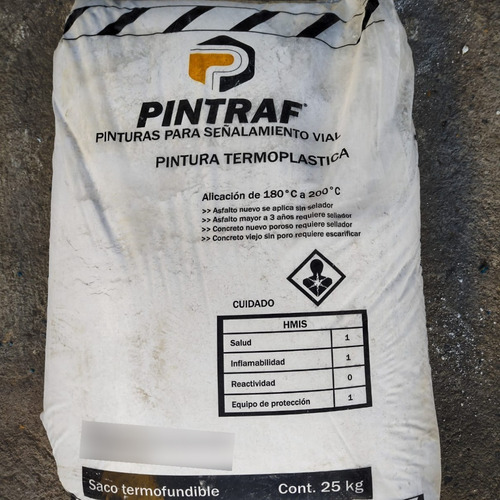 Pintura De Tráfico Termoplástica | Pintraf Saco 25 Kg
