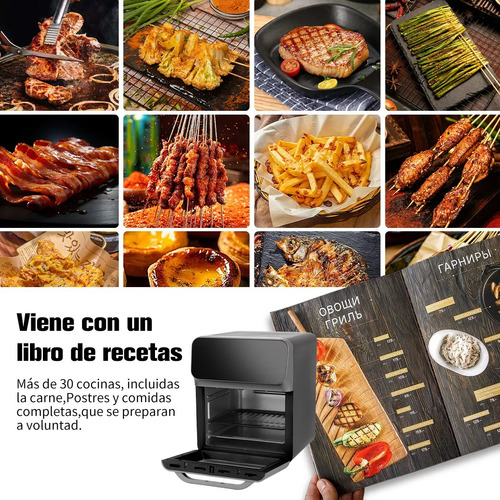 Freidora De Aire Digital Multifuncional Air Fryer 10l,negro