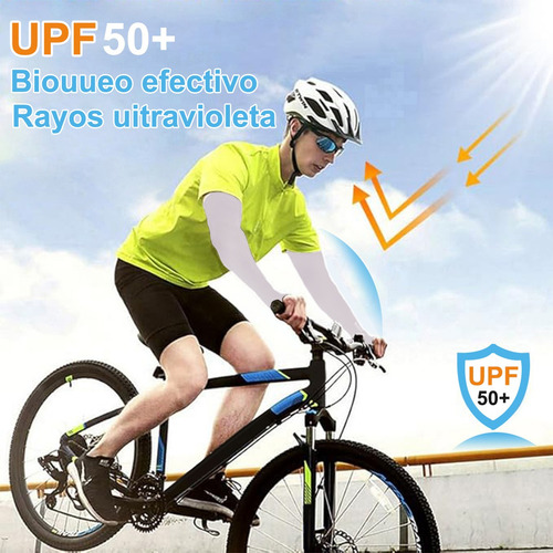 Mangas Protectoras Compresión Brazo Protección Solar Uv 6pcs Negro Gris Blanco